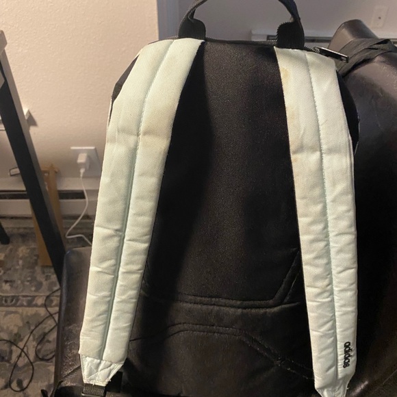 Adidas Classic - 3 Stripes 3 Light Blue Black Backpack School w/Ipad ,Laptop - Picture 6 of 13